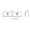 UWS Bright Aluminum 96" Double-Door Topside Truck Tool Box TBTS-96 UWS Bright Aluminum 96" Double-Door Topside Truck Tool Box TBTS-96