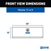 UWS Bright Aluminum 60" Single-Door Underbody Tool Box TBUB-60