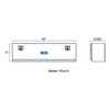 UWS Bright Aluminum 60" Single-Door Topside Truck Tool Box (Heavy Packaging) EC40021 UWS Bright Aluminum 60" Single-Door Topside Truck Tool Box (Heavy Packaging) EC40021