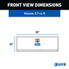 UWS Bright Aluminum 30" Single-Door Underbody Tool Box (Heavy Packaging) EC40071