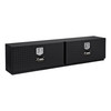 UWS Gloss Black Aluminum 96" Double-Door Topside Truck Tool Box TBTS-96-BLK UWS Gloss Black Aluminum 96" Double-Door Topside Truck Tool Box TBTS-96-BLK