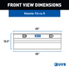 UWS Bright Aluminum 48" Wedge Utility Chest Box TBC-48-W