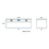 UWS Gloss Black Aluminum 48" Utility Chest Box TBC-48-BLK UWS Gloss Black Aluminum 48" Utility Chest Box TBC-48-BLK