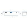 UWS Aluminum 69" Truck Tool Box with Low Profile, Pull Handles TBS-69-LP-PH