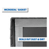UWS Matte Black 63" Secure Lock Angled Tool Box, Low Profile SL-63-A-LP-MB
