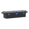 UWS Matte Black Aluminum 69" Secure Lock Crossover Truck Tool Box, Low Profile, Rail SL-69-LP-MB-R