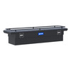 UWS Matte Black Aluminum 72" Secure Lock Crossover Truck Tool Box, Low Profile, Rail SL-72-LP-MB-R