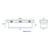 UWS Bright Aluminum 54" Crossover Truck Tool Box TBS-54