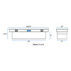UWS Bright Aluminum 60" Crossover Truck Tool Box TBS-60