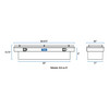 UWS Bright Aluminum 69" Crossover Truck Tool Box with Rail TBS-69-R