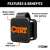 CURT 2" Rubber Hitch Tube Cover Trailer Hitch Cover