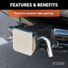 CURT 2" Chrome Plastic Hitch Tube Cover (Packaged) Trailer Hitch Cover