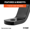 CURT Class 3 Ball Mount (2" Shank, 7,500 lbss., 4" Drop, 8-1/4" Long) Trailer Hitch Ball Mount