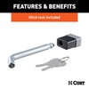 CURT Towing Starter Kit with 2" Ball (2" Shank, 7,500 lbss, 2" Drop) Trailer Hitch Ball Mount