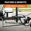 CURT (8-10K) Round Bar Weight Distribution Hitch with Integrated Lubrication (8-10K)