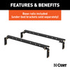 CURT 16K, E16 Sliding 5th Wheel Hitch with Rails, 16,000 lbs. 