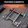 CURT Puck System 5th Wheel Roller Adapter, 20K, Select Silverado, Sierra, 6.5' Bed Fifth Wheel Trailer Hitch Mount Leg