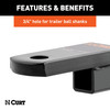 CURT Class 1 Ball Mount (1-1/4" Shank, 2,000 lbss., 1-1/4" Drop, 9-3/4" Long) Trailer Hitch Ball Mount