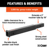 CURT 18" Receiver Tube Extender (2" Shank, 3,500 lbs.) Trailer Hitch