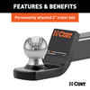 CURT Fusion Ball Mount with 2" Ball (2" Shank, 7,500 lbs., 2" Drop) Trailer Hitch Ball Mount