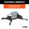 CURT Puck System 5th Wheel Legs, Select Ram 2500, 3500, 8' Bed, 25K Fifth Wheel Trailer Hitch Mount Leg