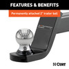 CURT Fusion Ball Mount with 2" Ball (2" Shank, 7,500 lbss., 4" Drop) Trailer Hitch Ball Mount