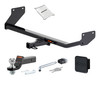 17 - 22 Hyundai Ioniq Excluding Electric or Plug-In 1.25in. CURT Trailer Hitch + Ball Mount + Cover + Lock Kit by CURT HWA1422