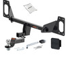 16 - 24 HONDA   Hatchback, excluding center exhaust 1.25in. CURT Trailer Hitch + Ball Mount + Cover + Lock Kit by CURT HWA1336