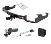 96 - 07 Dodge Grand Caravan Excluding Stow 'n Go and Sport 1.25in. CURT Trailer Hitch + Ball Mount + Cover + Lock Kit by CURT HWA699