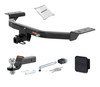 13 - 18 Ford C-Max -- 1.25in. CURT Trailer Hitch + Ball Mount + Cover + Lock Kit by CURT HWA791