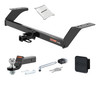 17 - 20 Lincoln MKZ Excluding 3.0L AWD 1.25in. CURT Trailer Hitch + Ball Mount + Cover + Lock Kit by CURT HWA1745