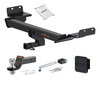 18 - 24 JEEP Compass -- 1.25in. CURT Trailer Hitch + Ball Mount + Cover + Lock Kit by CURT HWA1540