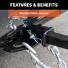 02 - 08 Audi A4  Sedan 1.25in. CURT Trailer Hitch + Ball Mount + Cover + Lock Kit by CURT HWA37