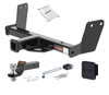 00 - 05 Volkswagen Passat Sedan, 4MOTION, excluding W8 1.25in. CURT Trailer Hitch + Ball Mount + Cover + Lock Kit by CURT HWA2506