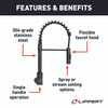 Lippert Flow Max Coiled Kitchen Faucet - Black Matte #2021090598