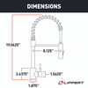 Lippert Flow Max Coiled Kitchen Faucet - Stainless Steel #719323