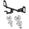 2016-2024 Honda Civic Hatchback, excluding center exhaust Class 1 Trailer Hitch, 1-1/4" Ball Mount