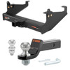 1999-2026 Ford F-550 Super Duty Cab & Chassis with 34 In. Frame Xtra Duty CURT Class 5 Trailer Hitch, 2" Receiver + 2" Ball + 1-7/8" Ball Kit
