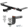1997-2004 Chevrolet Corvette Coupe Class 1 Trailer Hitch, 1-1/4" Receiver + 2" Ball + 1-7/8" Ball Kit