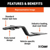 1984-1986 Nissan 300ZX Coupe Class 1 Fixed-Tongue Trailer Hitch with 2" & 1-7/8" Ball