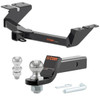 2022-2025 Ford Maverick Excluding factory receiver CURT Class 3 Trailer Hitch, 2" Receiver + 2" Ball + 1-7/8" Ball Kit