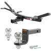 2007-2009 Lincoln MKZ All Class 1 Hitch, 1-1/4" Receiver + 2" Ball + 1-7/8" Ball Kit
