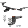2012-2018 Ford Focus SE Class 1 Trailer Hitch, 1-1/4" Receiver + 2" Ball + 1-7/8" Ball Kit