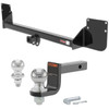 2009-2010 Mini Cooper Convertible, Except S Model Class 1 Trailer Hitch, 1-1/4" Receiver + 2" Ball + 1-7/8" Ball Kit