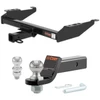 1988-1999 GMC C1500 Excluding dual exhaust or 10 in. step bumper CURT Class 4 Trailer Hitch, 2" Receiver + 2" Ball + 1-7/8" Ball Kit