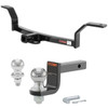 1997-2000 Honda Civic Coupe, Except Del Sol Class 1 Trailer Hitch, 1-1/4" Receiver + 2" Ball + 1-7/8" Ball Kit
