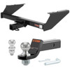 2004 Ford F-150 Heritage Without 20 In. Spare CURT Class 3 Trailer Hitch, 2" Receiver + 2" Ball + 1-7/8" Ball Kit