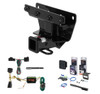 2006 - 2010 Jeep Commander Excluding Rocky Mountain Edition Curt 2" Class 3 Trailer Tow Hitch + 5-Flat Wiring Kit Tow Boat/Utility Trailer with Surge Brakes 13414-1