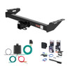 1984 - 1996 Jeep Cherokee Curt 2" Class 3 Trailer Tow Hitch + 5-Flat Wiring Kit Tow Boat/Utility Trailer with Surge Brakes 13084
