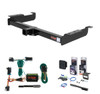 2000 - 2002 GMC Savana 1500 Curt 2" Class 3 Trailer Tow Hitch + 5-Flat Wiring Kit Tow Boat/Utility Trailer with Surge Brakes 13040
